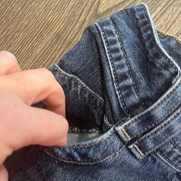 Eddie Bauer Bootcut Jeans Mid Rise Denim Cotton Blend Dark Wash Blue Size 8R - Picture 5 of 11